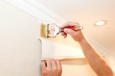Pose de papier peint à Bousies — revêtements muraux et toiles de verre